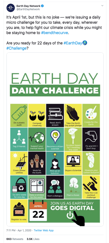 Earth-Day-Network-22-day-challenge-twitter
