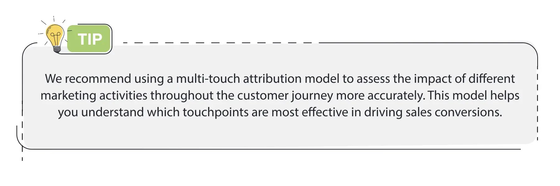 Attribution modelling tip for ABM