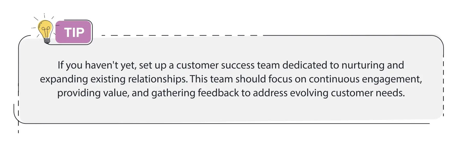 Customer success team for ABM tip