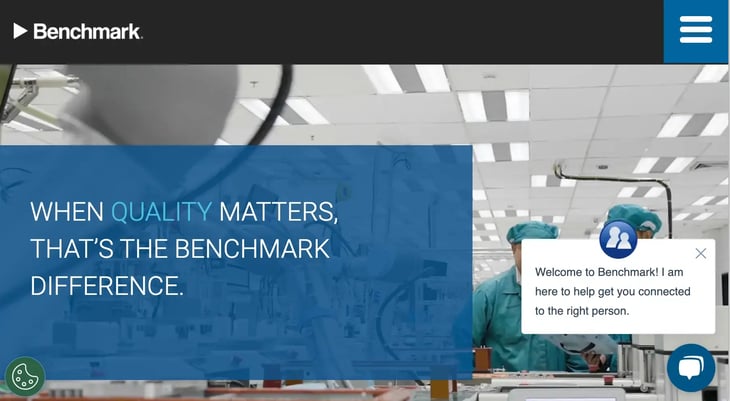 Benchmark positioning