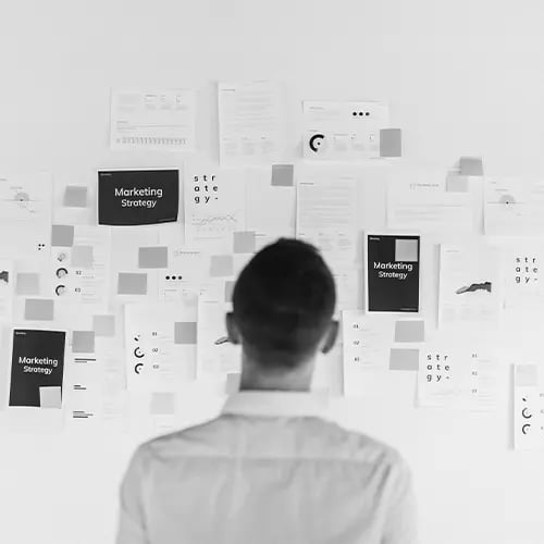 man-devising-a-strategy-for-a-pillar-page