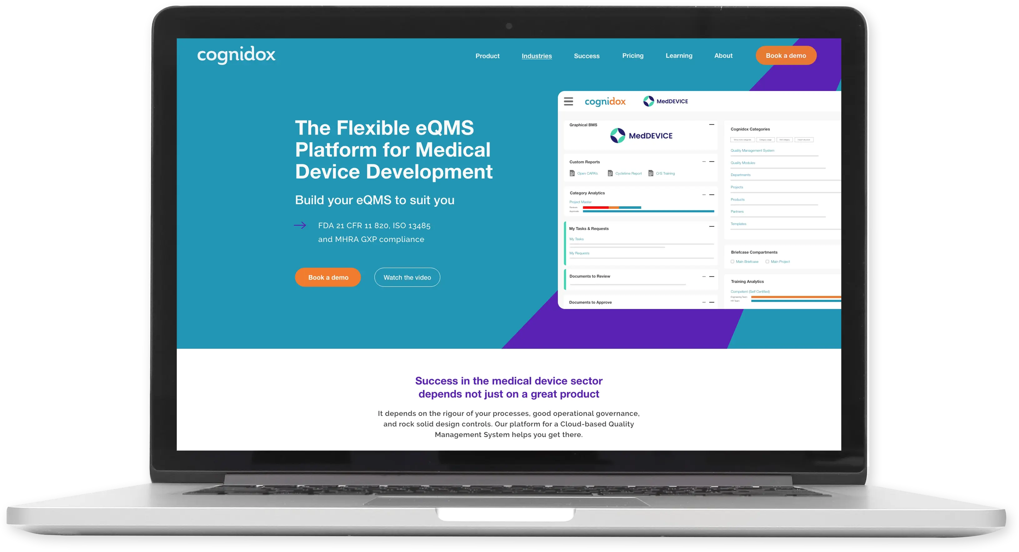 laptop-mock-up-of-cognidox-website-design-by-equinet 