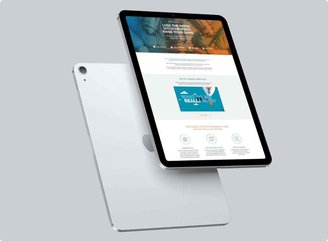 Cognidox iPad Air Mockup