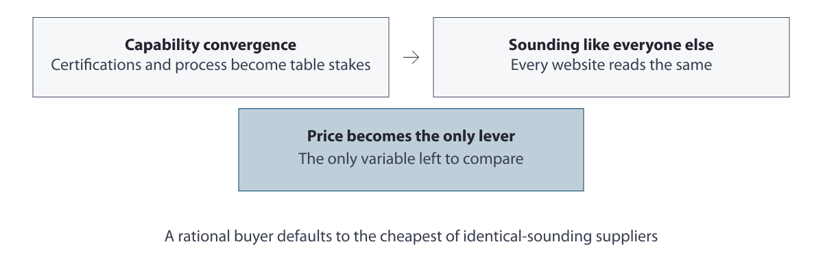 the commoditisation trap diagram